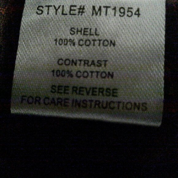 Oli & Hali Bleached Flower Detail Button Down Flannel Shirt - Picture 13 of 14